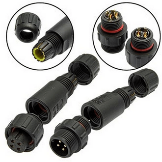 Герметичный разъем HYF-190 4pin IP68